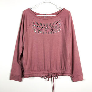 New York & Co Pink Studded Shirt